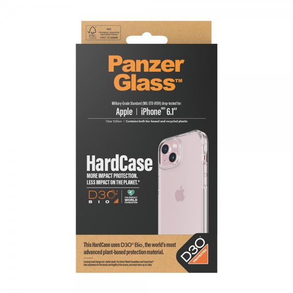 iPhone 13/14/15 Skal HardCase D3O Transparent