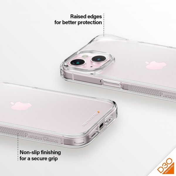 iPhone 13/14/15 Skal HardCase D3O Transparent