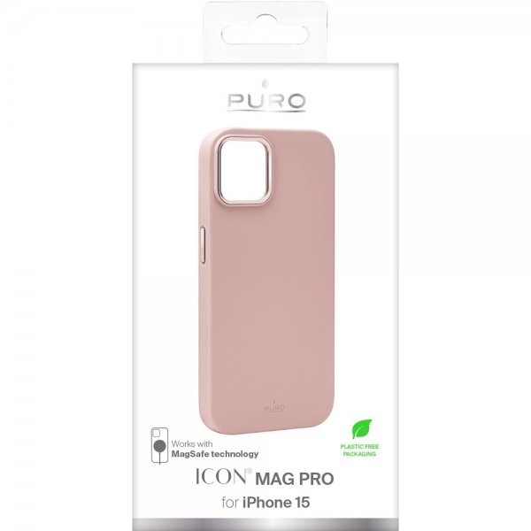 iPhone 15 Skal ICON Mag Pro Rosa