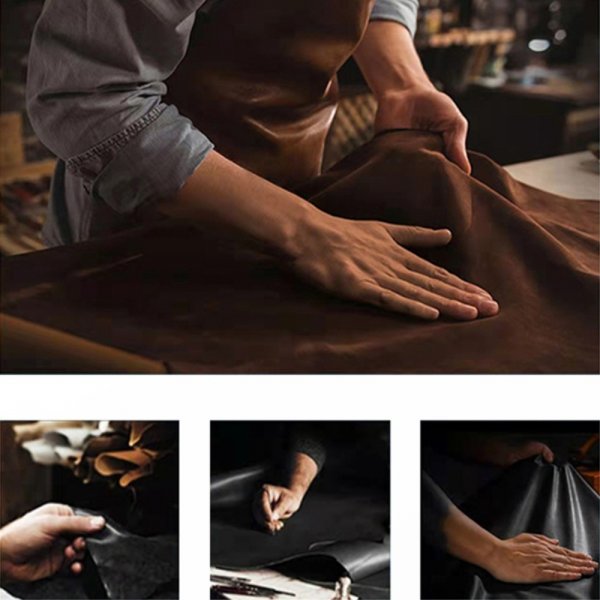 iPhone 15 Skal Konstläder MagSafe Blå