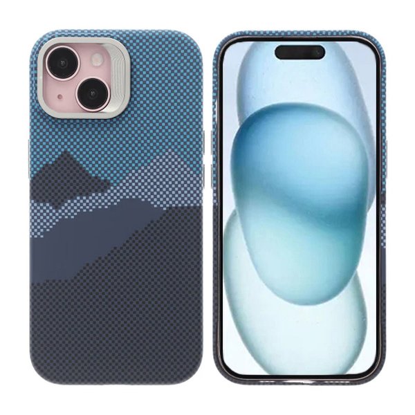 iPhone 15 Skal Utfällbart Stativ MagSafe Blå