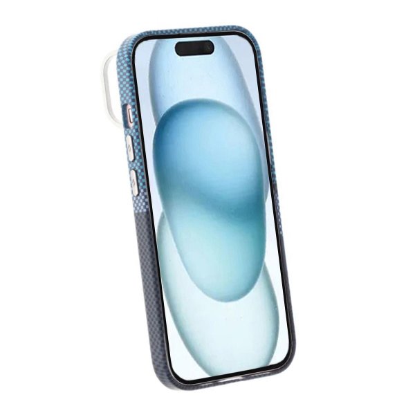 iPhone 15 Skal Utfällbart Stativ MagSafe Blå