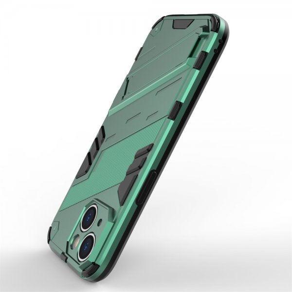 iPhone 15 Skal med Stativ Grön