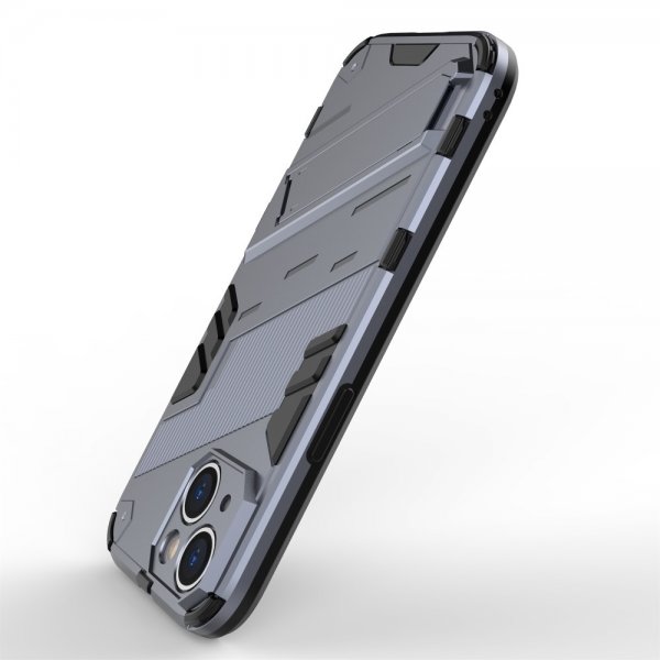 iPhone 15 Skal med Stativ Mörkblå