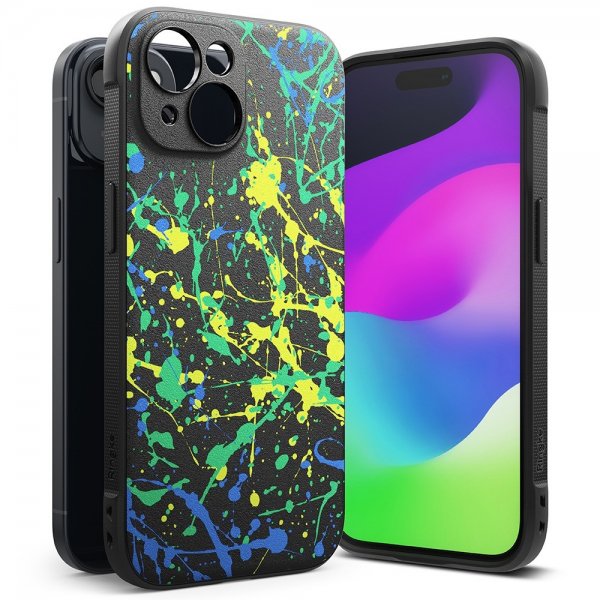 iPhone 15 Skal Onyx Design Action Painting