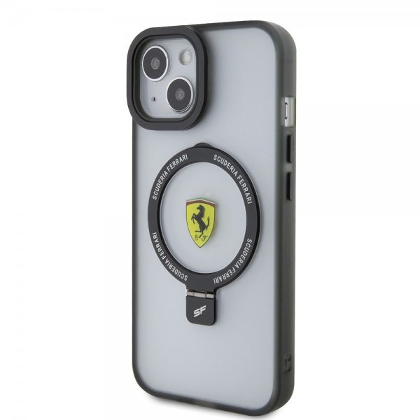 iPhone 15 Skal Ring Stand MagSafe Svart