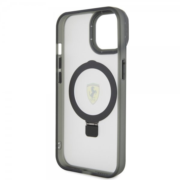 iPhone 15 Skal Ring Stand MagSafe Svart