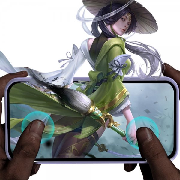 iPhone 15 Skal Silikontextur Röd