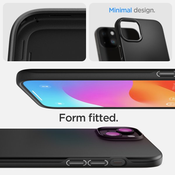 iPhone 15 Skal Thin Fit Svart