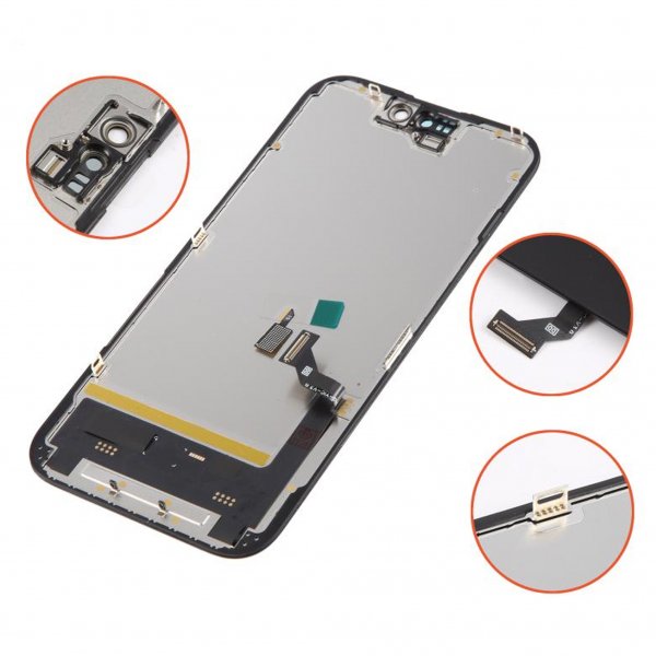 iPhone 15 Soft OLED Display High Quality Black(DD brand)