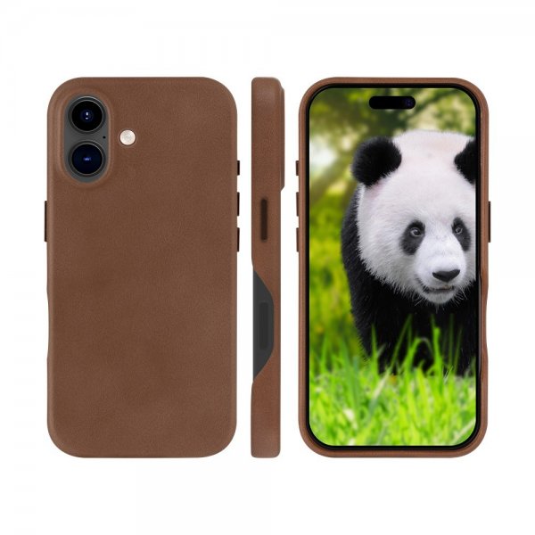 iPhone 16 Fodral Lynge MagSafe Dark Tan