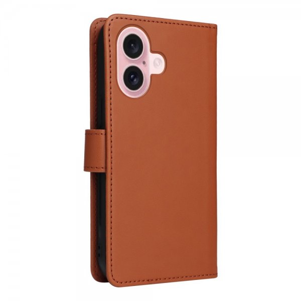 iPhone 16 Fodral med Löstagbart Skal 005 Brun