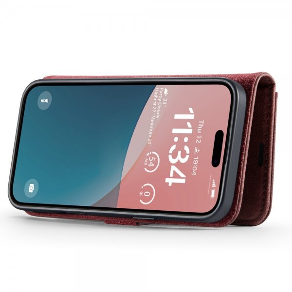 iPhone 16 Fodral med Löstagbart Skal Röd