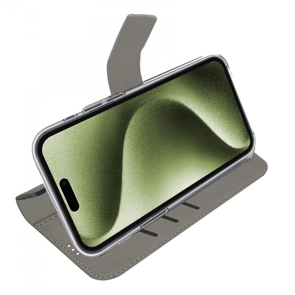 iPhone 16 Fodral Wally Wallet Case Svart