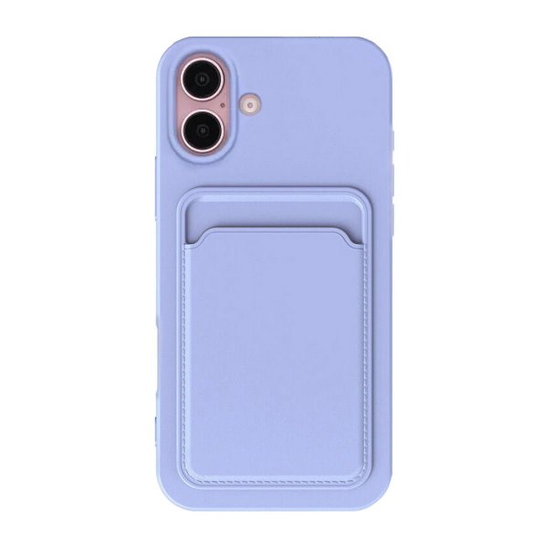 iPhone 16 Skal Korthållare Lila
