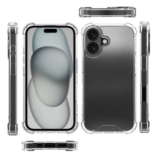 iPhone 16 Skal Stöttålig Transparent