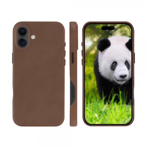 iPhone 16 Plus Fodral Lynge MagSafe Dark Tan