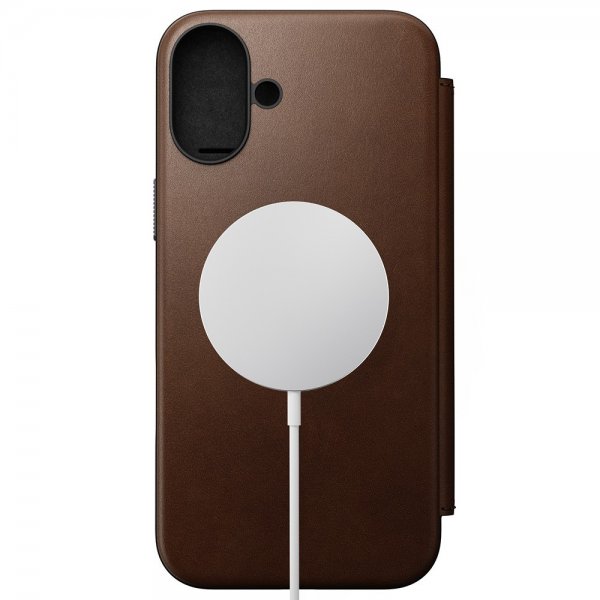 iPhone 16 Plus Fodral Modern Leather Folio Brun