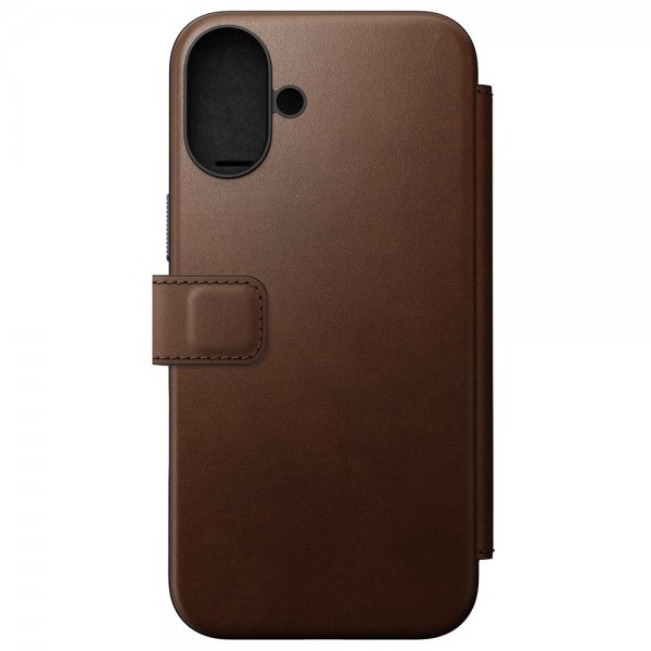 iPhone 16 Plus Fodral Modern Leather Folio Brun