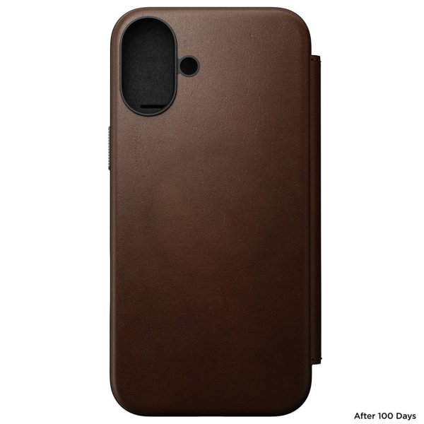 iPhone 16 Plus Fodral Modern Leather Folio Brun