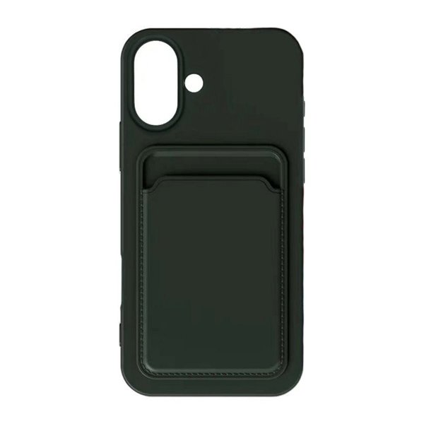 iPhone 16 Plus Skal Korthållare Grön