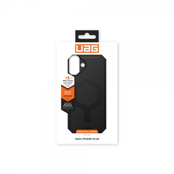 iPhone 16 Plus Skal Essential Armor MagSafe Svart