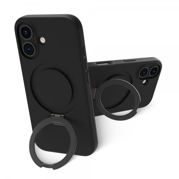 iPhone 16 Plus Skal Iceland Ultra D3O MagSafe Kickstand Svart