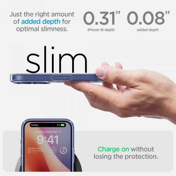 iPhone 16 Plus Skal Ultra Hybrid Sky Crystal