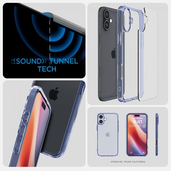 iPhone 16 Plus Skal Ultra Hybrid Sky Crystal