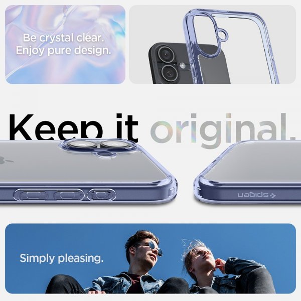 iPhone 16 Plus Skal Ultra Hybrid Sky Crystal