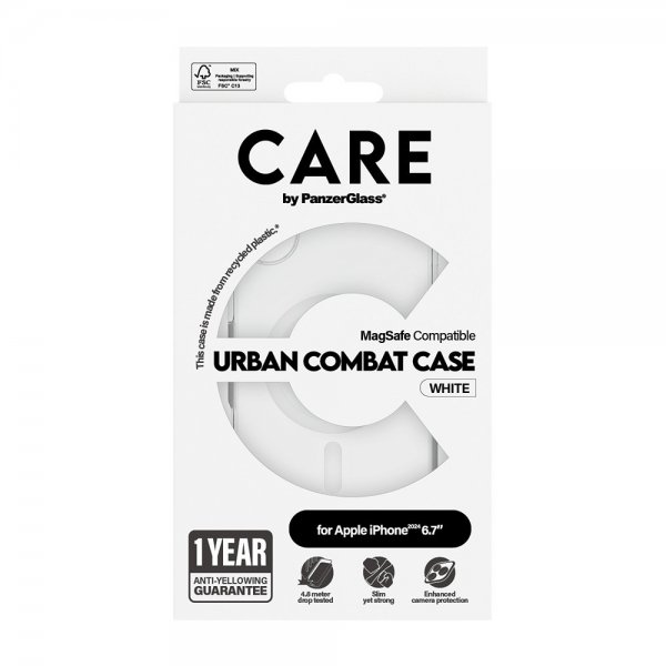 iPhone 16 Plus Skal Urban Combat MagSafe Vit