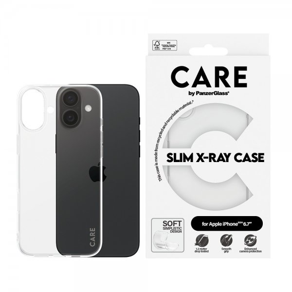 iPhone 16 Plus Skal X-Ray Transparent