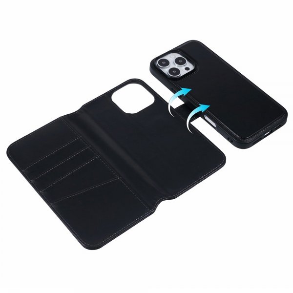 iPhone 16 Pro Fodral MagLeather Raven Black