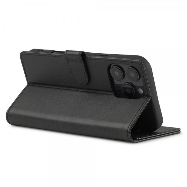 iPhone 16 Pro Fodral med Kortfack Stativfunktion Svart