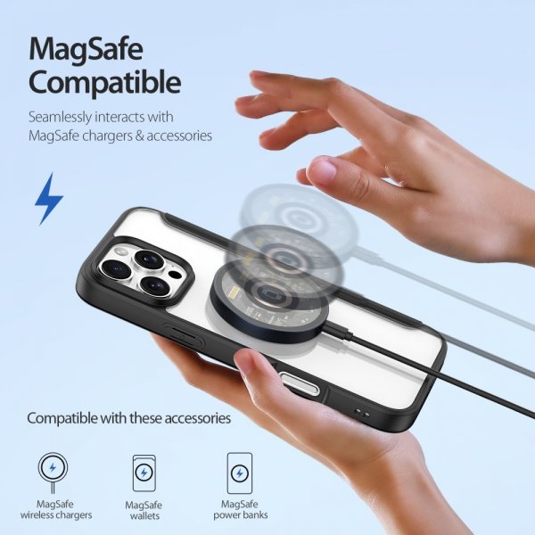 iPhone 16 Pro Fodral Skin X Pro Series MagSafe Svart