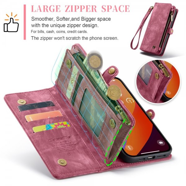 iPhone 16 Pro Max Fodral 008 Series Löstagbart Skal Röd