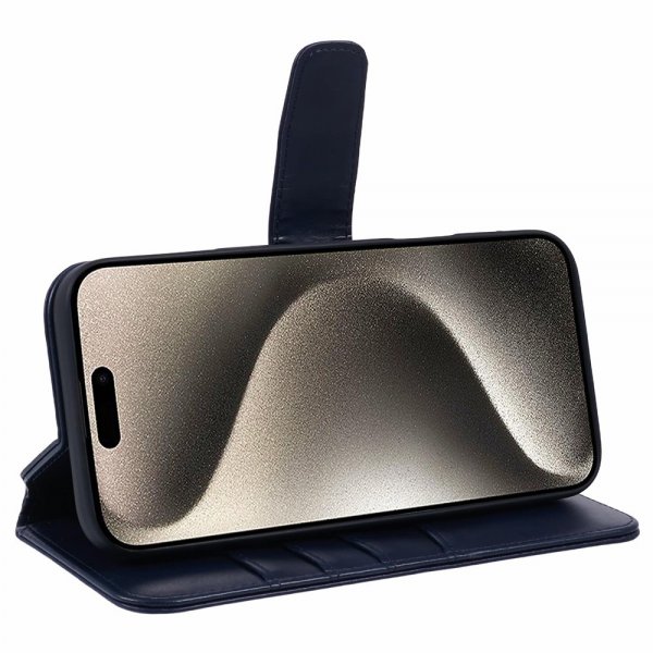 iPhone 16 Pro Max Fodral Essential Leather Heron Blue