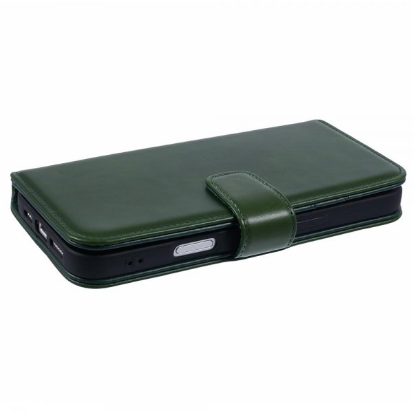 iPhone 16 Pro Max Fodral Essential Leather Juniper Green