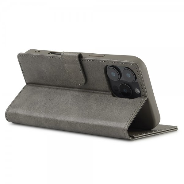 iPhone 16 Pro Max Fodral med Kortfack Stativfunktion Grå