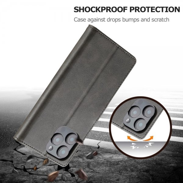 iPhone 16 Pro Max Fodral med Kortfack Stativfunktion Grå