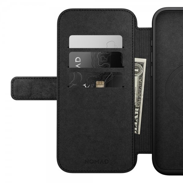 iPhone 16 Pro Max Fodral Modern Leather Folio Svart