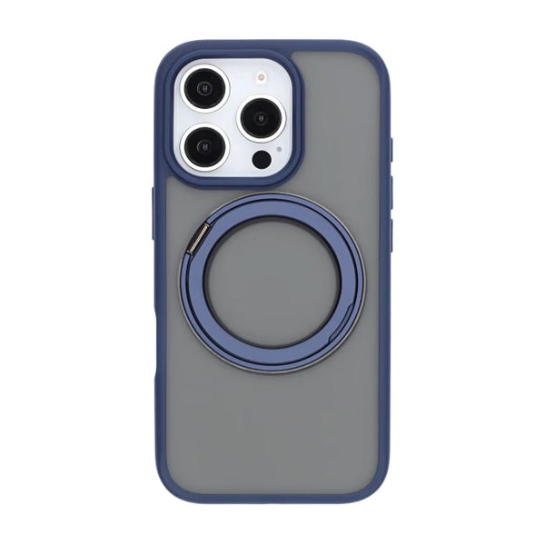 iPhone 16 Pro Max Skal Roterbart MagSafe Stativ Blå