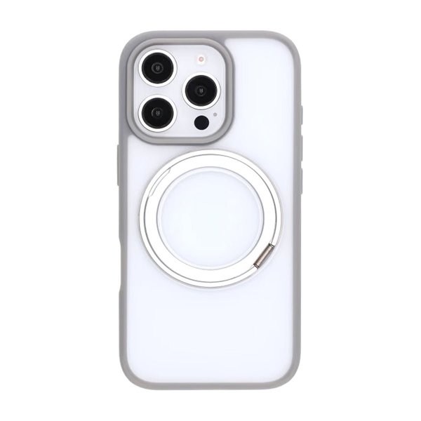 iPhone 16 Pro Max Skal Roterbart MagSafe Stativ Grå