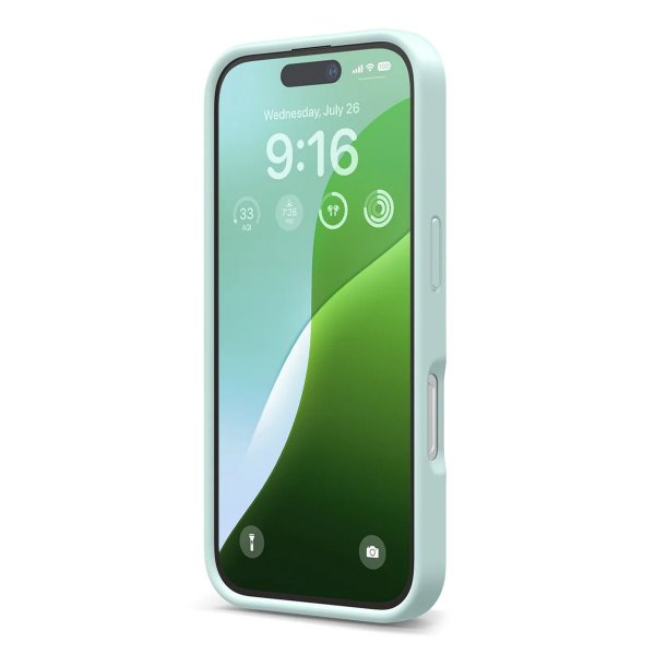 iPhone 16 Pro Max Skal Silikon Grön