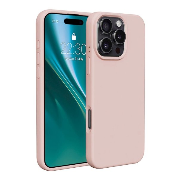 iPhone 16 Pro Max Skal Silikon Rosa