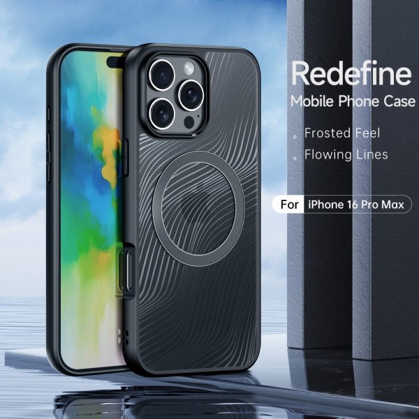 iPhone 16 Pro Max Skal Aimo Series MagSafe Svart