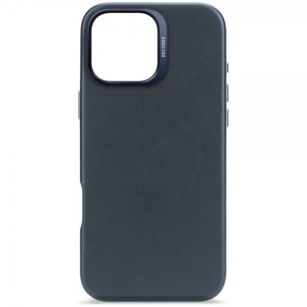iPhone 16 Pro Max Skal Leather Backcover Navy