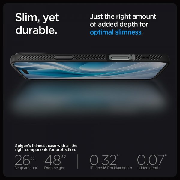 iPhone 16 Pro Max Skal Liquid Air Matte Black