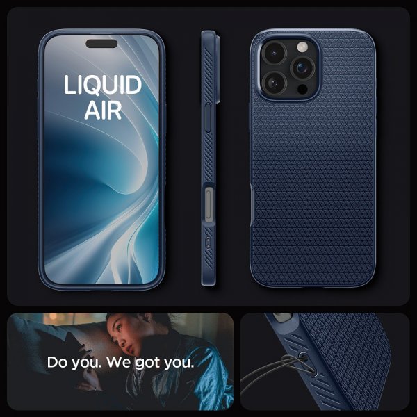 iPhone 16 Pro Max Skal Liquid Air Navy Blue