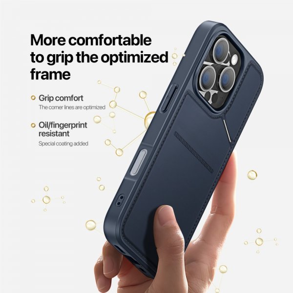 iPhone 16 Pro Max Skal Rafi II Series MagSafe Blå